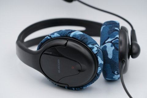 ELECOM HS-HP02SUBKのイヤーパッド与mimimamo兼容 