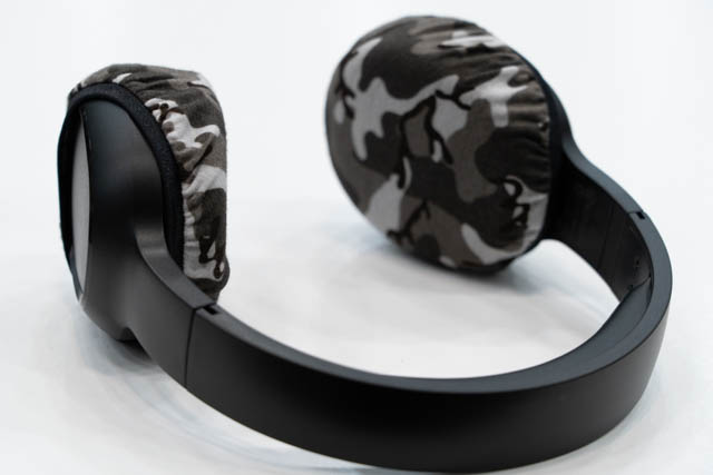 Actual fit test photo 8 of mimimamo Size L Super Stretch Headphone Covers on FSC FS-BTHD01