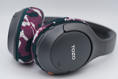 Actual fit test photo 4 of mimimamo Size L Super Stretch Headphone Covers on TOZO HT3