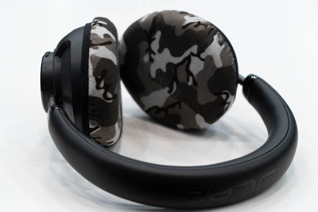 Actual fit test photo 8 of mimimamo Size L Super Stretch Headphone Covers on JLab JBuds Open Wireless