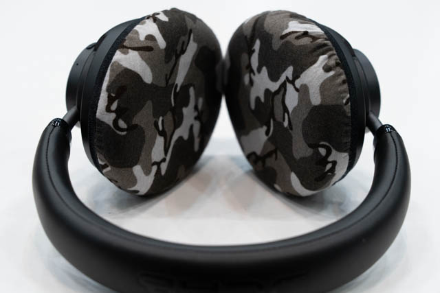 Actual fit test photo 9 of mimimamo Size L Super Stretch Headphone Covers on JLab JBuds Open Wireless