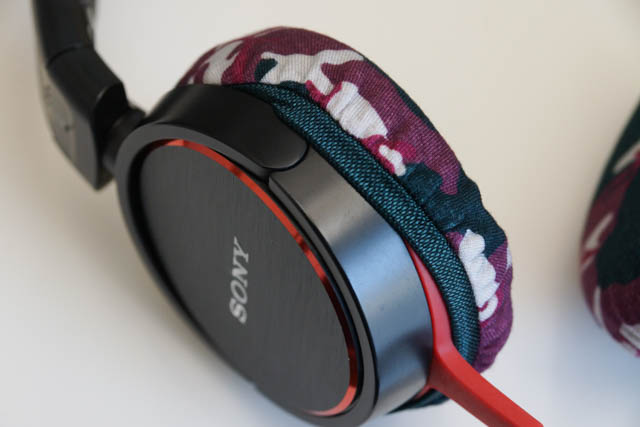 2x Ear Pad Auricolare Headphone Cuffia per SONY MDR-ZX600 Rosa Rosso 