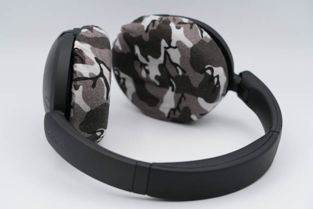 Actual fit test photo 8 of mimimamo Size L Super Stretch Headphone Covers on SONY WH-CH730N