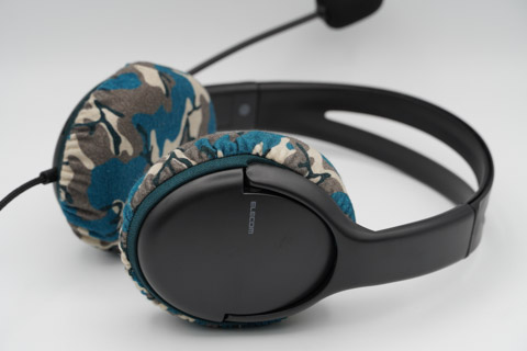 ELECOM HS-HP07SUBKのイヤーパッド與mimimamo兼容